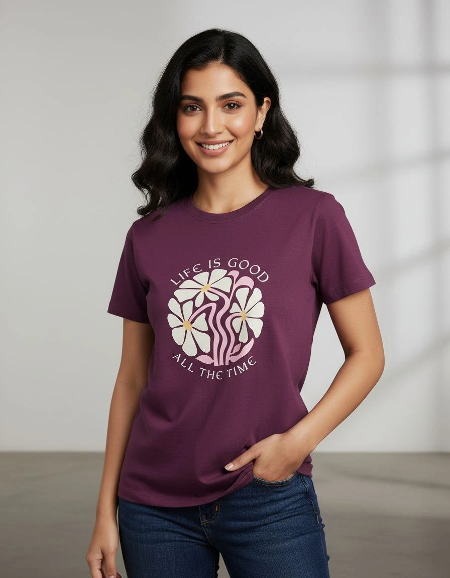 Solid T shirt